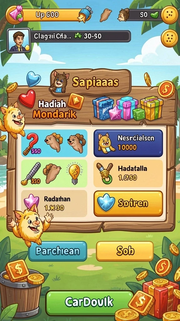 Tampilan awal yang menarik dan penuh warna.