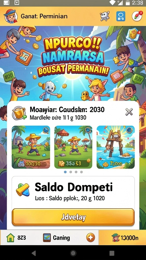 Berbagai level dengan desain yang menantang.