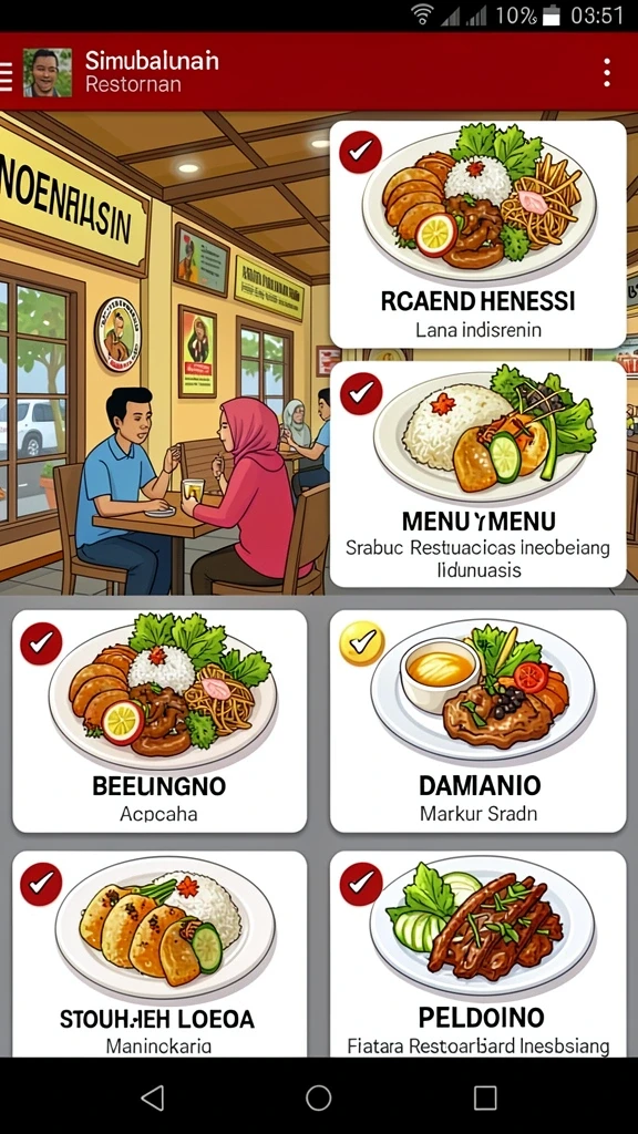 Tampilan antarmuka yang menarik dan mudah digunakan.