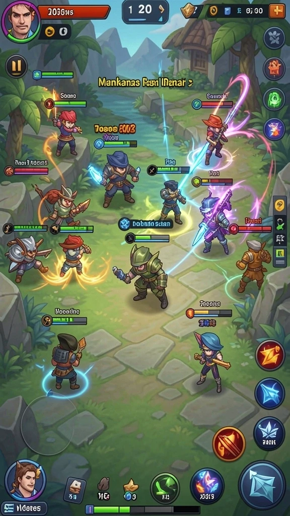 Tangkapan layar saat pemain bersaing dalam mode multiplayer.