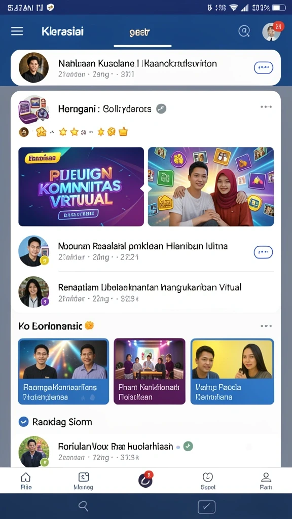 Tampilan awal game yang menarik dan mudah dipahami.