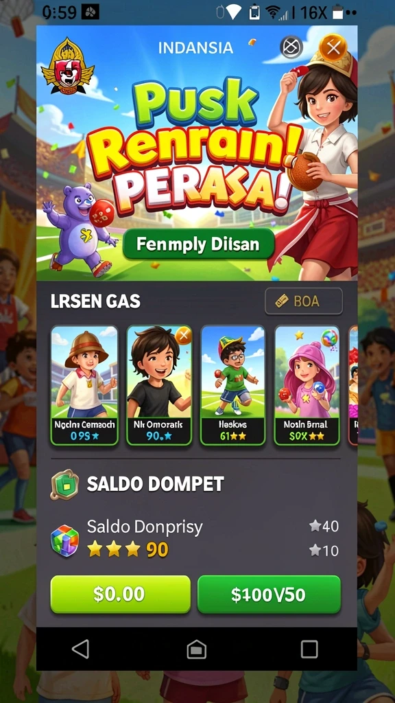 Gameplay yang seru dengan tantangan menarik di setiap level.