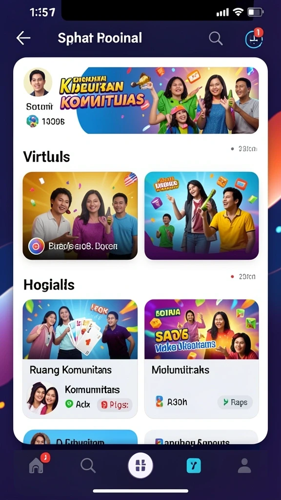 Tangkapan layar kedua menunjukkan karakter dengan senjata unik.