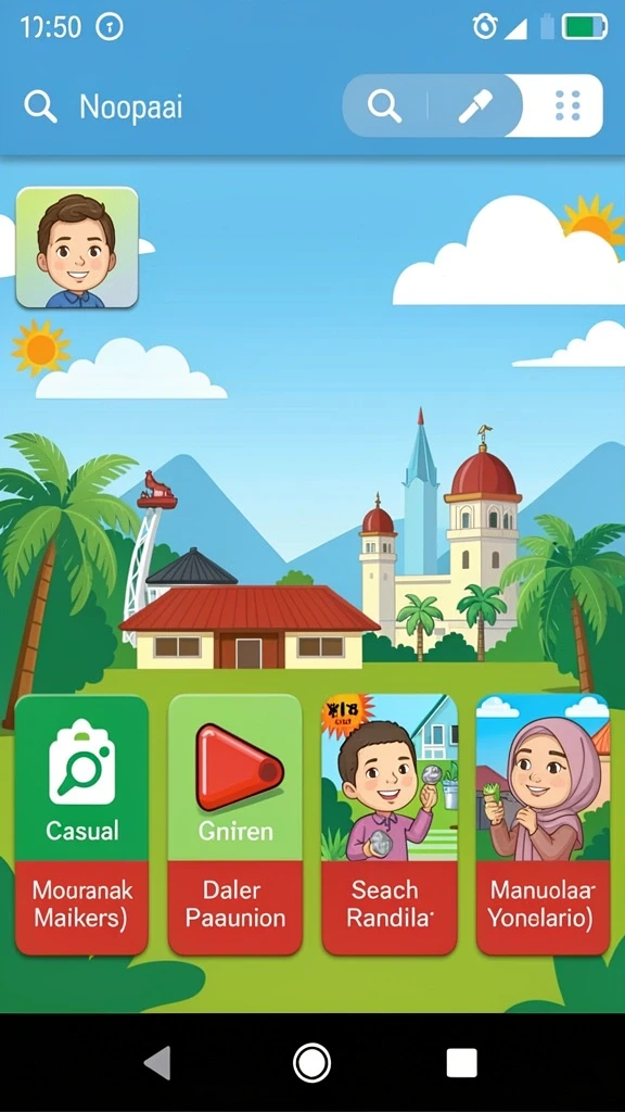 Pemandangan ikonik Jakarta dalam gameplay yang seru.