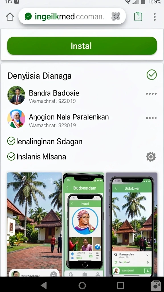 Berbagai karakter atlet yang dapat dipilih.