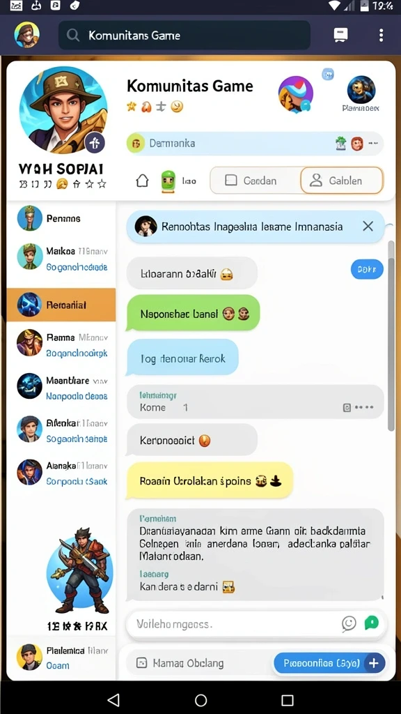 Tampilan awal permainan yang menarik.