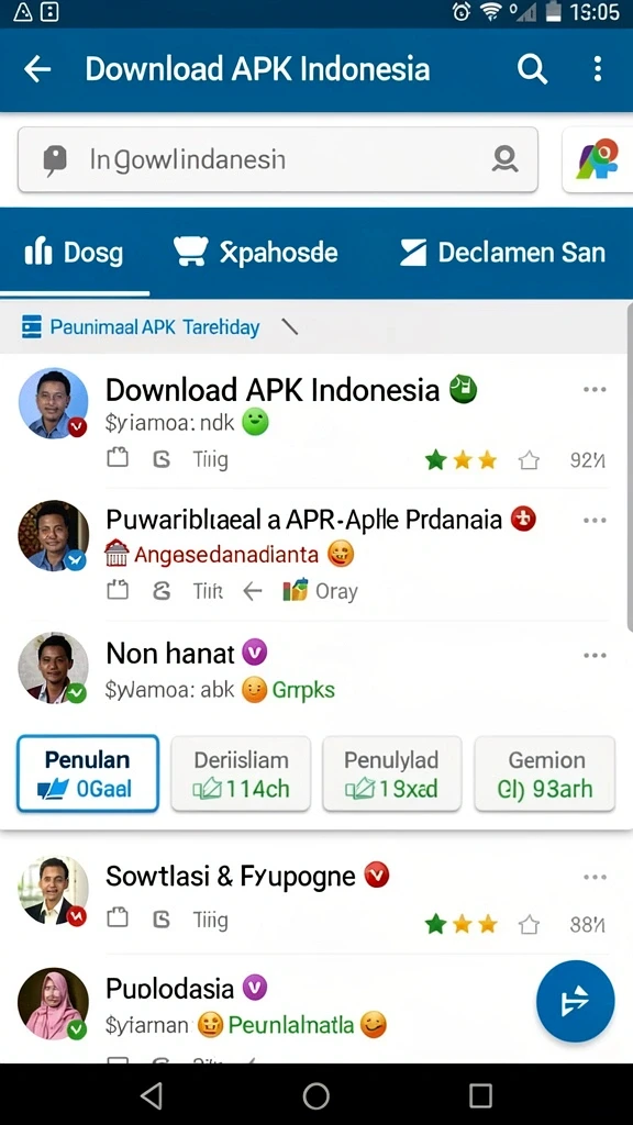 Layar karakter yang dapat disesuaikan dengan berbagai pilihan.