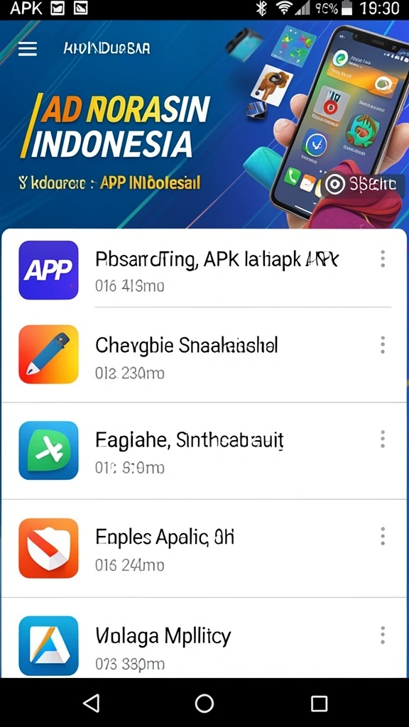 Tampilan awal yang menarik dan penuh warna.