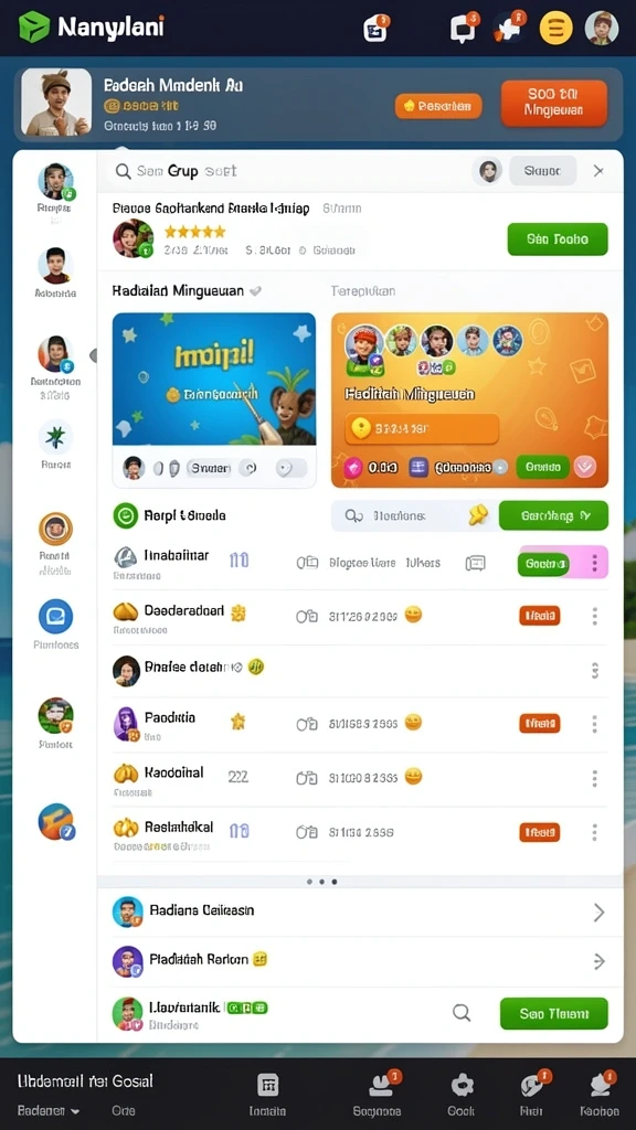 Tangkapan layar menunjukkan mode kompetisi yang seru.