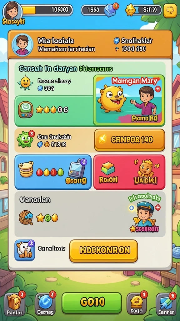 Sistem reward yang menambah keseruan bermain.