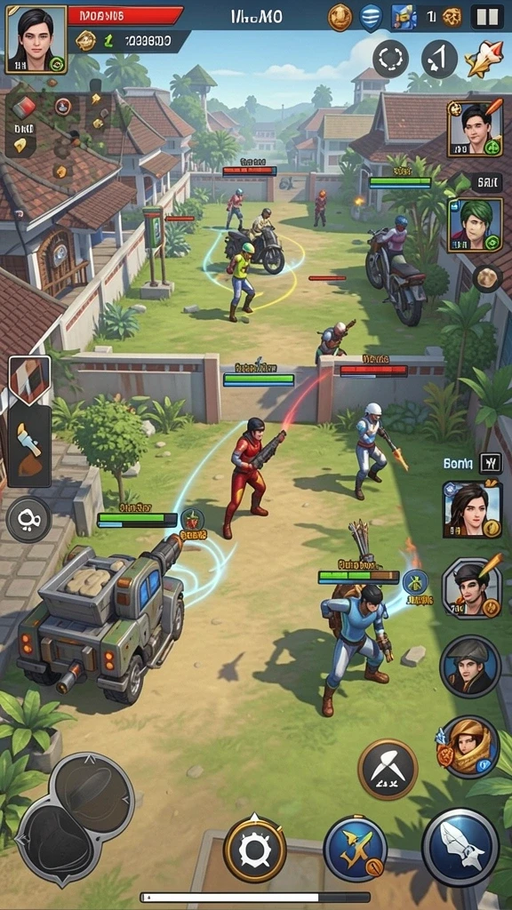 Fitur multiplayer yang memungkinkan bermain dengan teman.
