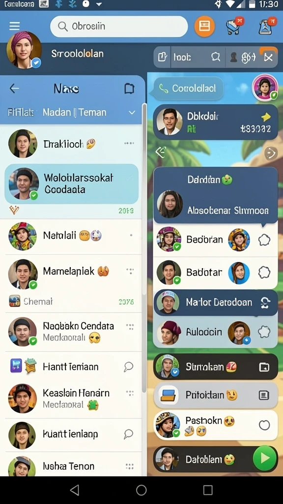 Tampilan antarmuka yang menarik dan mudah digunakan.