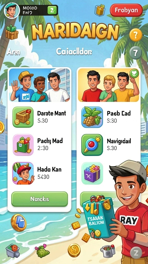 Perlihatkan karakter unik yang bisa dimainkan dalam RUSA33.