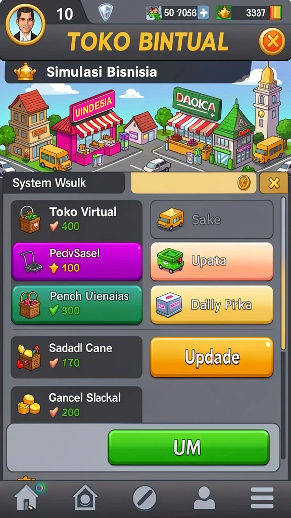 Tampilan antarmuka yang user-friendly.
