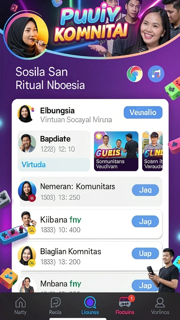 Tampilan awal yang menarik dan mengundang.