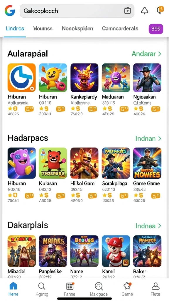 Screenshot dari level menantang yang harus diselesaikan.