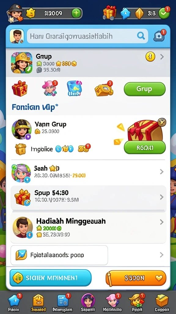 Screenshot menunjukkan karakter utama dalam misi seru.