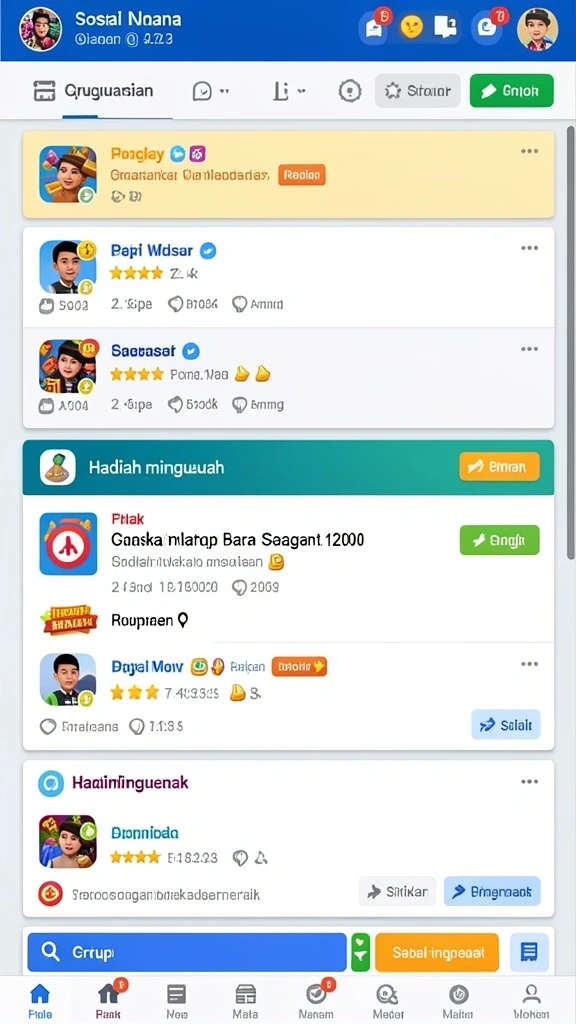 Tampilan antarmuka yang sederhana dan menarik.